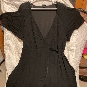 Torrid black wrap dress